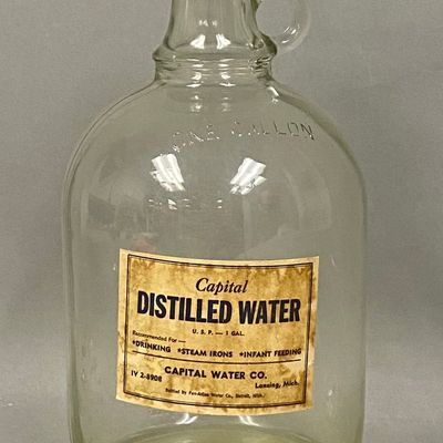 Vintage Capital Distilled Water Jug