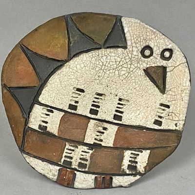 Jordy Studio Pottery Owl Plaque