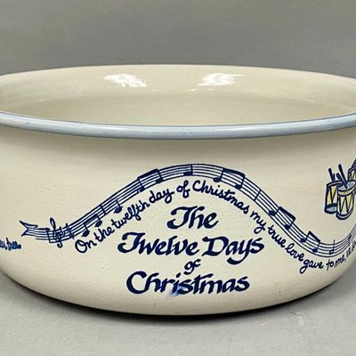 Louisville Stoneware Twelve Days Christmas Bowl
