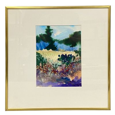 Randall Bonzo Abstract Landscape Watercolor