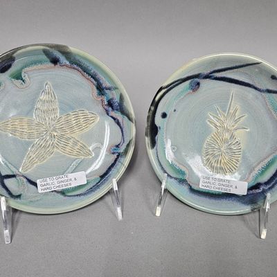 Alyssa Clayeclectics Ceramic Starfish & Pineapple Graters