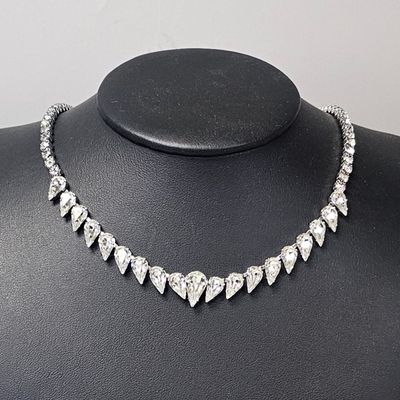 Weiss Graduated Crystal Fringe Necklace