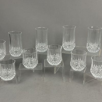 Cristal d'Arques Longchamp Crystal Glassware Set