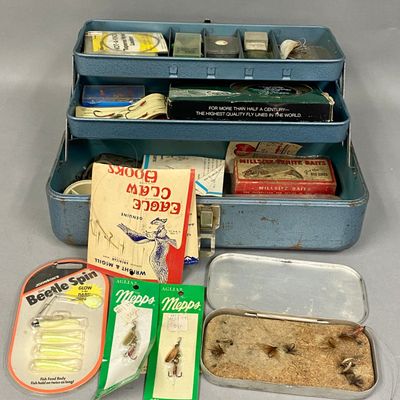 Falls City My Buddy 242 Blue Metal Tackle Box