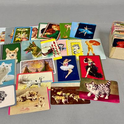 Collection of Mid-Century Swap Cards