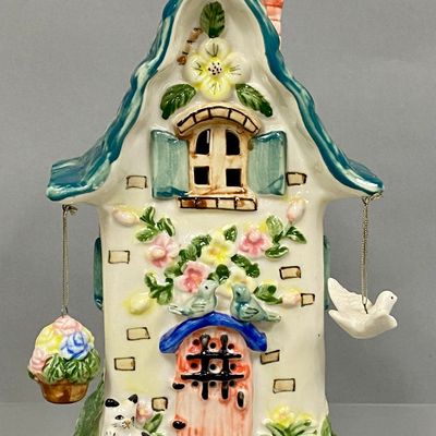 Ceramic Whimsical Cottage Night Light