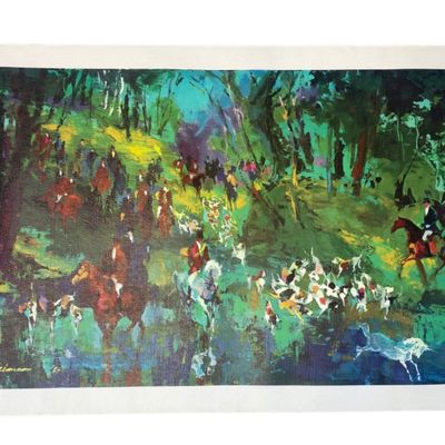 LeRoy Neiman Hunt of the Unicorn Canvas Transfer Print