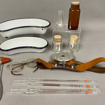 Collection of Vintage Medical and Laboratory Equipment