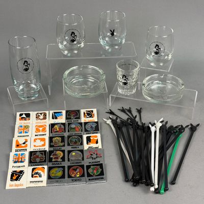 Playboy Glass & Plastic Vintage Barware