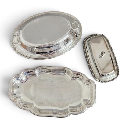 Trio of Silver-Plated Tableware