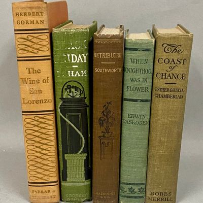 5 Early 20th Century Decorative Fiction Books