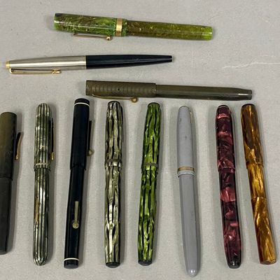Eleven Vintage Fountain Pens