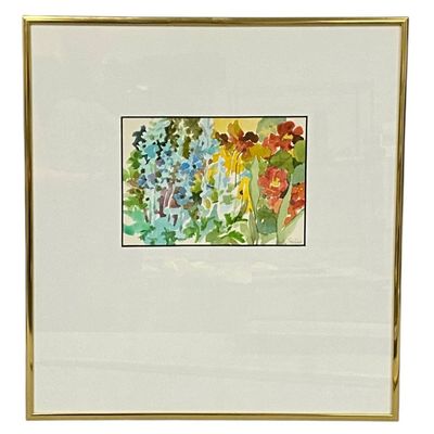 Sally Swiss Floral Watercolor Painting