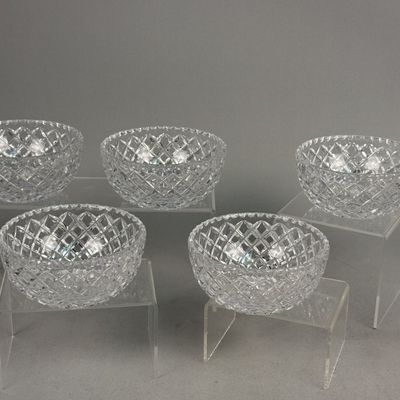 Set of Five Cut Crystal Bowls