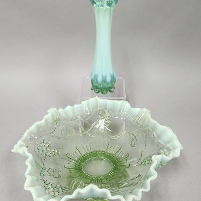 Jefferson Green Opalescent Glassware