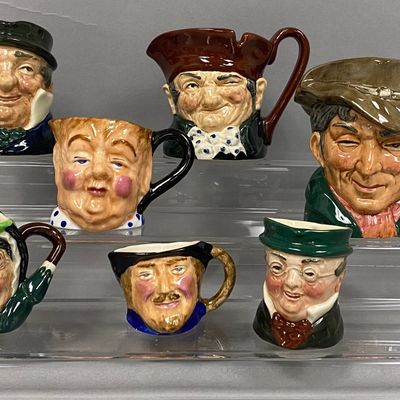 Seven English Ceramic Character Jugs