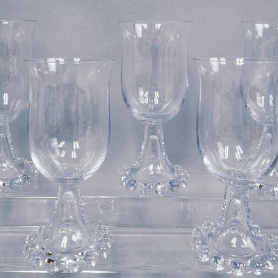 Imperial Glass Candlewick Goblets