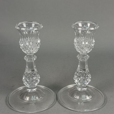 Cristal d'Arques Longchamp Crystal Candlesticks