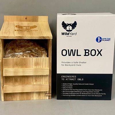 WildYard Cedar Prebuilt Owl Nesting Box