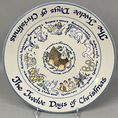 Louisville Stoneware Twelve Days Christmas Platter