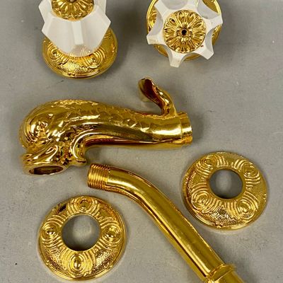 Sherle Wagner 24K Gold-Plated Dolphin Faucet