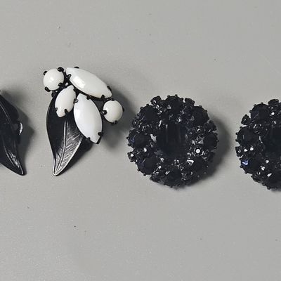 Two Pairs of Weiss Earrings