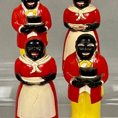 F. & F. Aunt Jemima & Uncle Mose Plastic Shakers