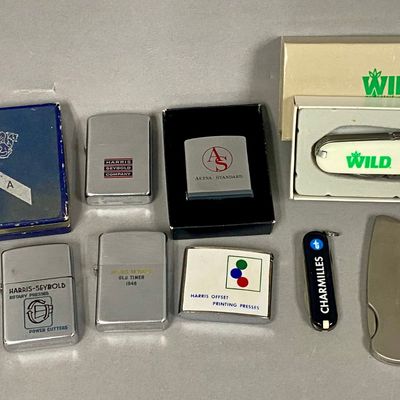 Advertising Lighter and Knife Collection
