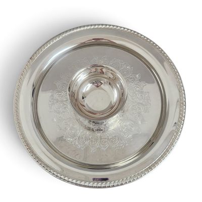 Wm. Rogers Silverplate Chip Dip Platter
