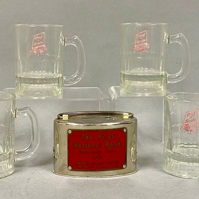 Banthrico Still Bank and Dog N Suds Mugs