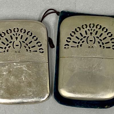 Occupied Japan Plated Peacock Hand Warmers