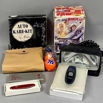 Vintage IPF & Novo Automotive Accessories & Victorinox Knife