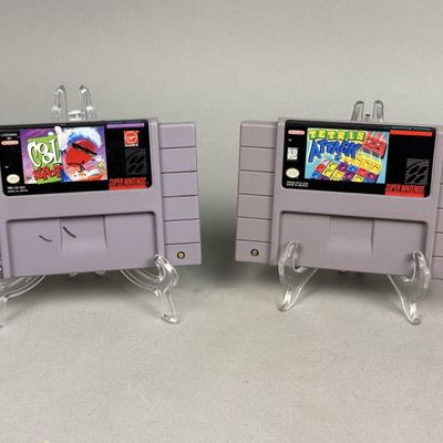 Super Nintendo SNES Tetris Attack & Cool Spot