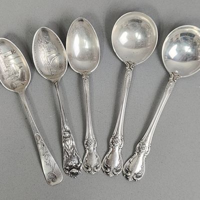 Sterling Spoons Including Towle 150.7 Grams