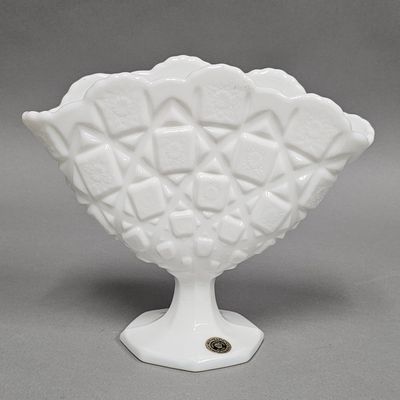Westmoreland Milk Glass Fan Vase
