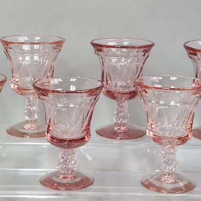 Fostoria Jamestown Pink Glasses