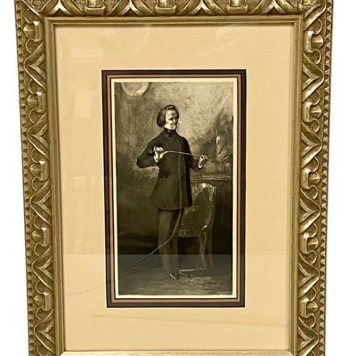 Paganini Oil Portrait Print