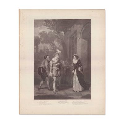 Robert Smirke Engraving Merry Wives of Windsor Boydell Gallery 1792