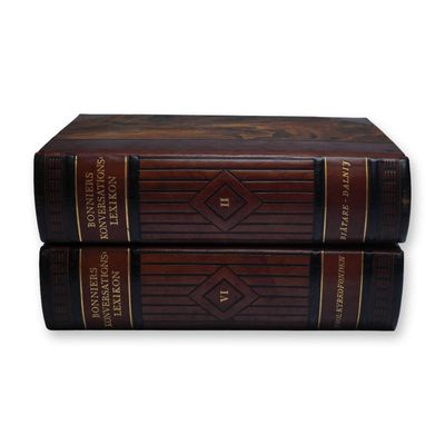 2pc Volumes of Bonniers Konversations Lexikon, Swedish Encyclopedia