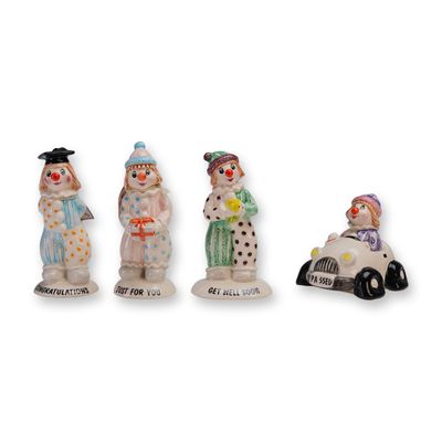 4pc Beswick Little Lovables Clown Figurines