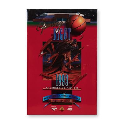 1993 Bud Walton Arena Inaugural Game Commemorative Poster
