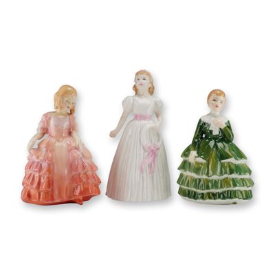 Three Royal Doulton Pretty As A Picture Figurines
