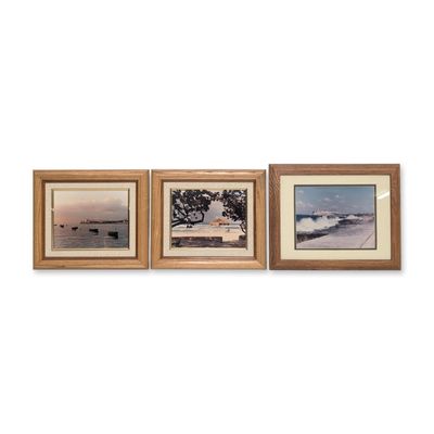 3pcs Chromogenic Prints on Paper, The Malecon, El Moro Havana & Cuban Beach Scene, Signed