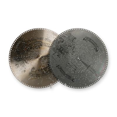 Regina Music Box Company 15.5-Inch Metal Music Box Discs, Circa 1896