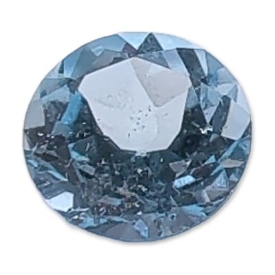 Round Brilliant Cut Light Blue Topaz Gemstone