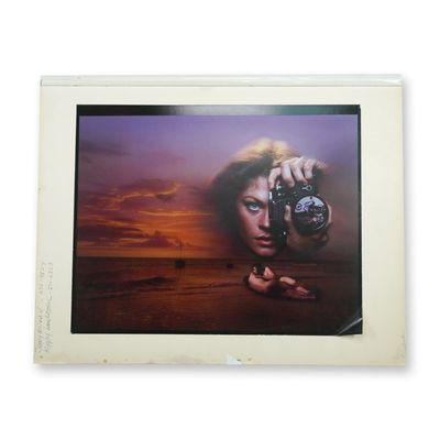 Surrealist Photomontage Print, Vintage Darkroom Composition