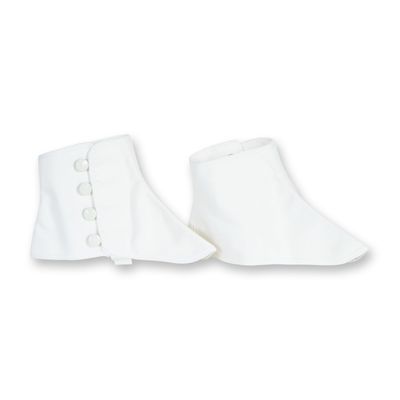 Pair of White Cotton Spats