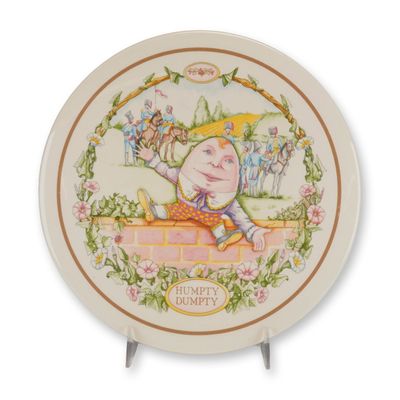 Wedgwood 1987 Nursery Rhymes Humpty Dumpty Porcelain Wall Plaque
