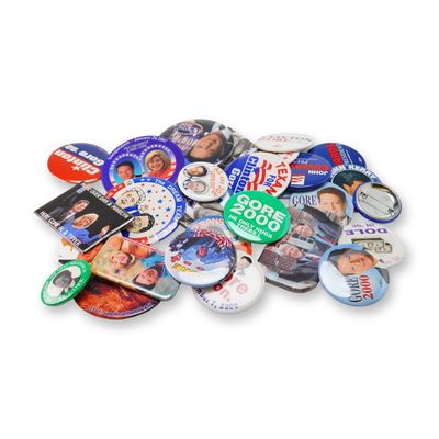 A Collection of United States Presidential and Vice Presidential Campaign Pinback Buttons, circa