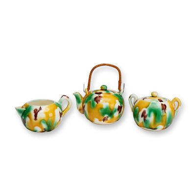 3pc Mini Tea Set in the Style of Takeshi Yasuda